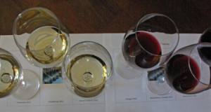 Wine Flight at Mount Salem Winery