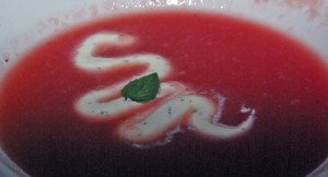 Strawberry Watermelon Soup paired with Messina Hof, Sophia Marie Rosé 2013