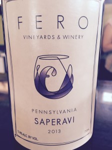 Saperavi wine in Pennsylvania