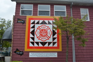 Volunteer Firefighter quilt block at Old Firehouse Winery