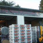 Wine grapes from California arrived at Tin Lizzie in Clarksville, MD
