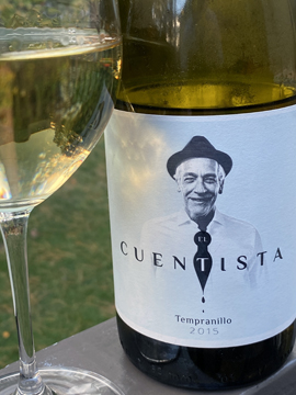 2015 El Cuentista, a white wine made with 100% Tempranillo