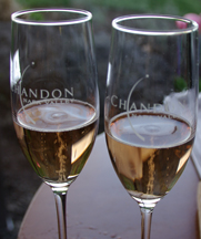 sparkling wine at Chandon