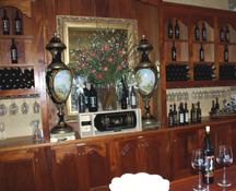 tasting room at Del Dotto Vineyards