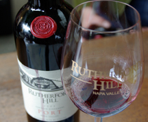 wine at Rutherford Hill Winery