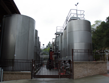 wine tanks at Rutherford Hill Winery