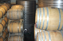 barrel room at Sullivan Vineyards