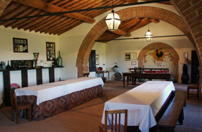 Castello di Bossi wine tasting room