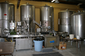 tank room at Frederick Cellars