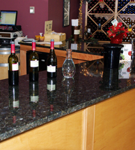 tasting bar at Chatham Hill