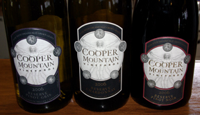 Cooper Mountain wine