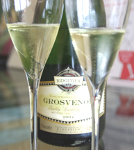 sparkling wine at Ridgeview Wine Estate