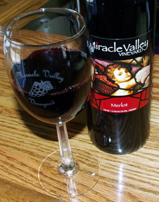miracle Valley Vineyard wine
