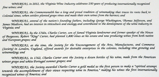 Phillip Carter Winery of Virginia